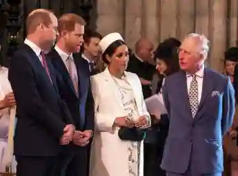 Herzogin Meghan, Prinz Harry, König Charles und Prinz William Westminster Abbey