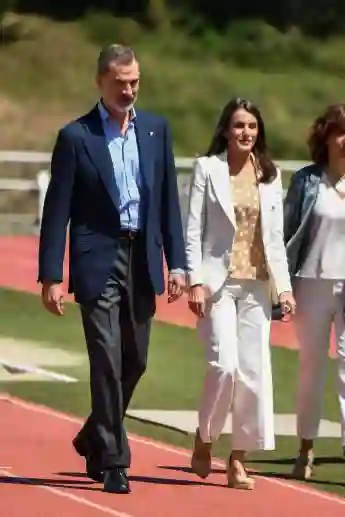 König Felipe VI. und Königin Letizia bei dem Besuch des sportlichen Hochleistungszentrums in Madrid