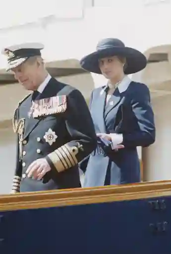Prinz Philip und Lady Diana im Jahr 1985