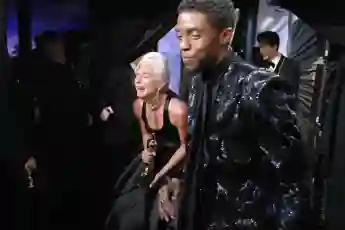 Lady Gaga und Chadwick Boseman bei den Oscars 2019