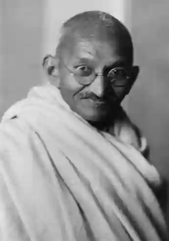 Der indische Unabhängigkeitskämpfer Mahatma Gandhi 1941