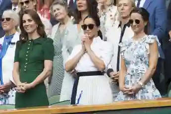 Herzogin Kate, Herzogin Meghan und Pippa Middleton beim Wimbledon-Turnier