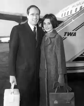 Mel Ferrer und Audrey Hepburn in New York City am 26. November 1964