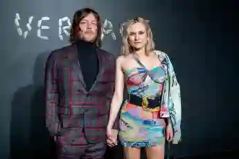 Norman Reedus und Diana Kruger bei der Versace Fashion-Show in New York City 2018