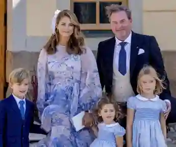 Prinzessin Madeleine Ehemann Christopher O'Neill Kinder Nicolas Adrienne Leonore Taufe Prinz Julian