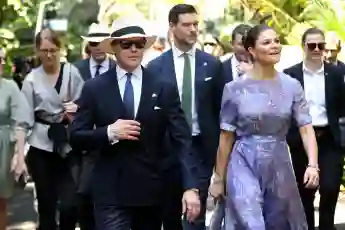 Prinz Daniel und Prinzessin Victoria von Schweden befinden sich auf Ozeanien-Tour