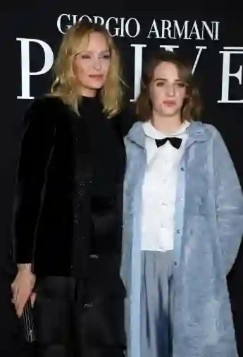 Uma Thurman und Tochter Maya Hawke 2019 in Paris