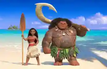 Die Figuren „Vaiana“ und „Maui“ im Disney-Film „Vaiana“ aus dem Jahr 2016