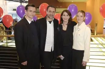 Anja Kling mit ihrer Patchwork-Familie