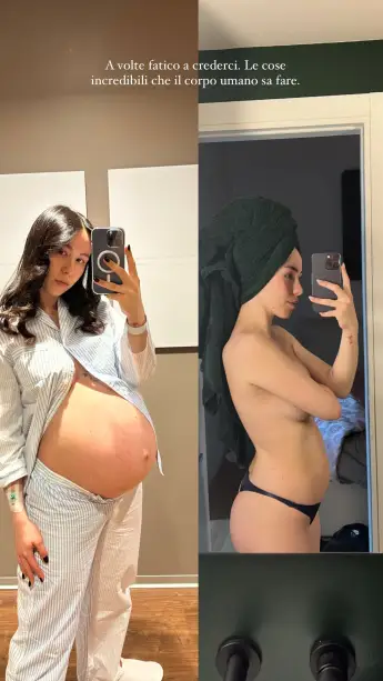 aurora ramazzotti baby schwanger bauch body