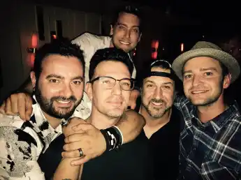 An JC's 40. Geburtstag kamen die ehemaligen Mitglieder von NSYNC zusammen