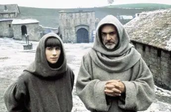 Christian Slater und Sean Connery in „Der Name der Rose“