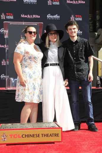 Diane Keaton mit ihren Kindern Dexter und Duke