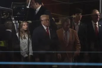 Donald Trump bei den Knicks.
