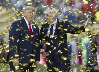 Donald Trump und Gianni Infantino bei der WM-Siegerehrung.