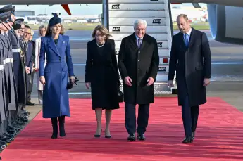 Frank-Walter Steinmeier, Prinz William, Prinzessin Kate und Elke Büdenbender