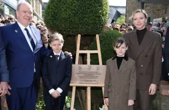 Fürst Albert, Fürstin Charlène, Prinzessin Gabriella und Prinz Jacques