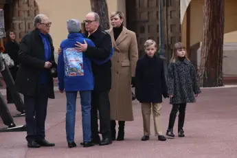 Fürst Albert Fürstin Charlène Prinz Jacques Prinzessin Gabriella