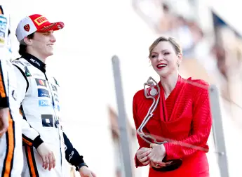 fürstin charlene formel 1 siegerehrung