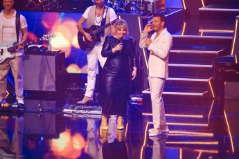 Maite Kelly bringt Giovanni Zarrella in Verlegenheit.