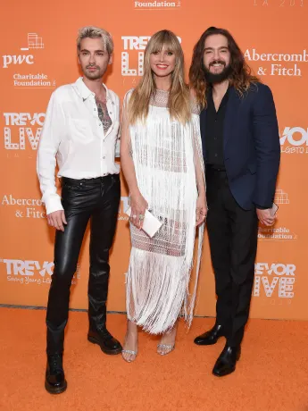 Heidi Klum mit Bill und Tom Kaulitz