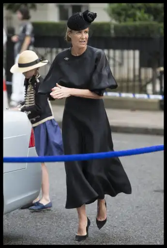 27 06 2017 London United Kingdom India Hicks arriving at the funeral of Countess Mountbatten of