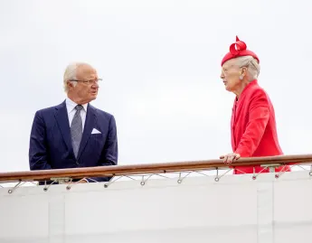 König Carl Gustaf und Königin Margrethe schweden dänemark