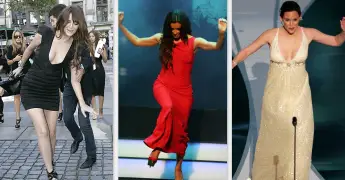 Lustige Stolperer der Promis