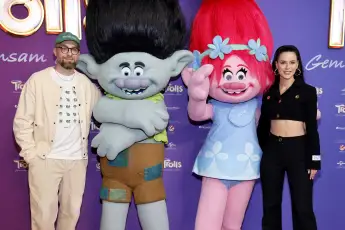 Mark Forster und Lena Meyer-Landrut red carpet roter teppich film trolls