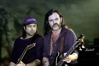 Phil Campbell mit Sänger Lemmy
