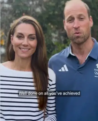 Prinzessin Kate und Prinz William mit Botschaft für Olympia-Athleten