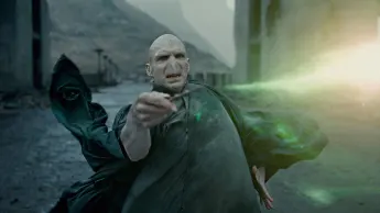 RALPH FIENNES as Lord Voldemort in Warner Bros Pictures fantasy adventure HARRY POTTER AND THE DEA
