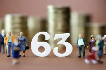 Senioren zwischen der 63