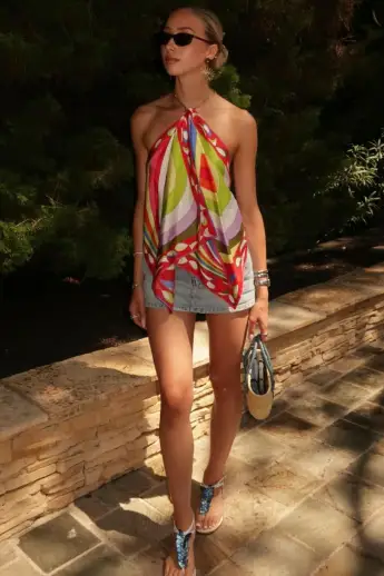 shania geiss heiß freizügig haut beine look sommer