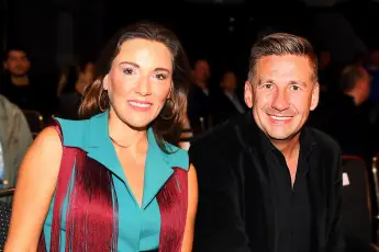 26.10.2019, xlakx, Boxen, Nick Hannig - Ryno Liebenberg emspor, v.l.Simone Mecky-Ballack und Ehemann Andreas Mecky am Bo