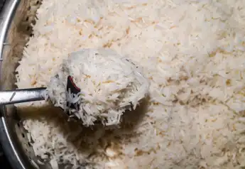 reis topf gekocht erwärmt