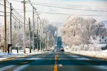 schnee wintereinbruch wetter prognose straße