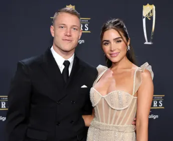Christian McCaffrey und Olivia Culpo 2023