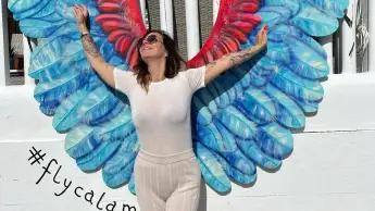 Danni Büchner ganz in Weiß