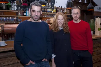 Tobias Oertel, Chiara Schoras und Gabriel Raab