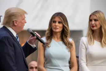 Donald Trump, Melania Trump und Ivanka Trump