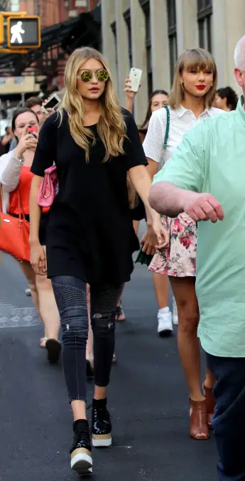 Gigi Hadid und Taylor Swift 2015