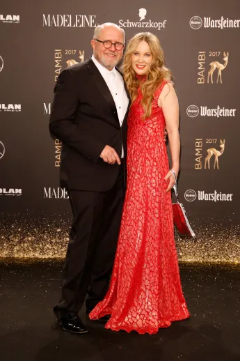 Harald Krassnitzer Frau Ann-Kathrin Kramer bei der Verleihung des BAMBI am 16. November 2017