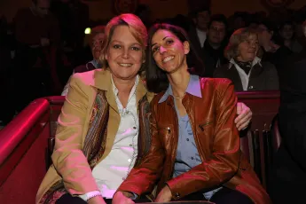 Ramona Leiß mit ihrer Partnerin Sabine