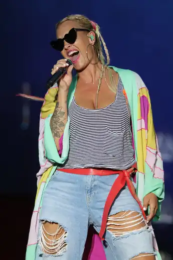 Sarah Connor während eines Auftritts