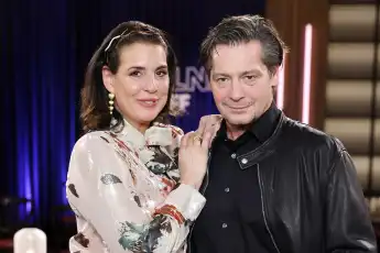 Elena Uhlig und ihr Mann Fritz Karl