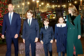 Prinz William und Prinzessin Kate mit ihren Kindern George, Charlotte und Louis