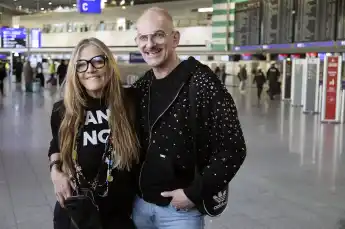 Nicole Belstler-Boettcher und ihre Begleitung Gloria Viagra.