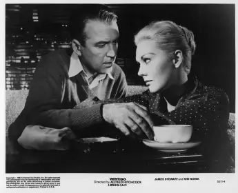 James Stewart und Kim Novak in „Vertigo“