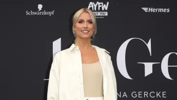 Lena Gercke in einem hautengen Outfit bei einer Veranstaltung im Juli 2019